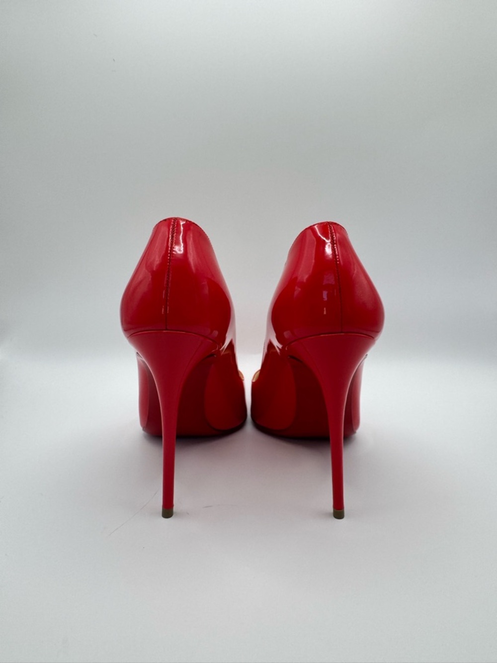 Christian Louboutin Kate 100 Patent Leather Red Pump Size 36 Excellent - Picture 7 of 9